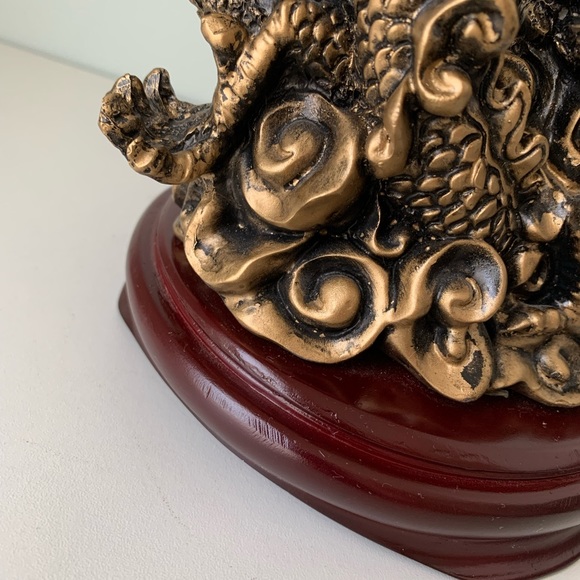 New vintage Golden Bronze Dragon - Picture 9 of 11